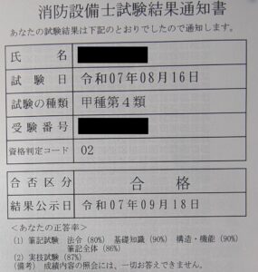 【資格】アラフィフの消防設備士 甲４　一発合格のコツ　合格率をなるべく上げ、時間短縮をするためには？